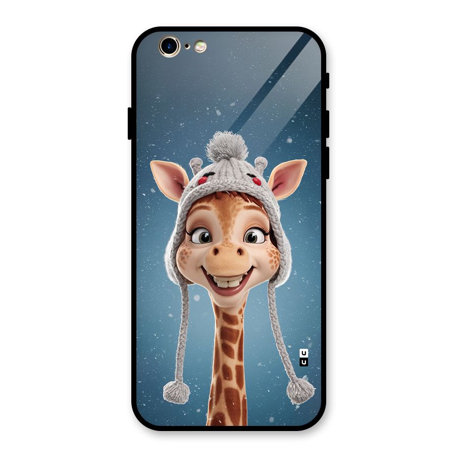 Funny Giraffe Glass Back Case for iPhone 6 6S