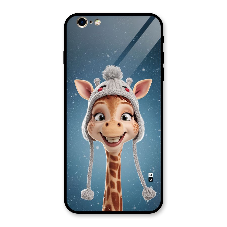 Funny Giraffe Glass Back Case for iPhone 6 Plus 6S Plus