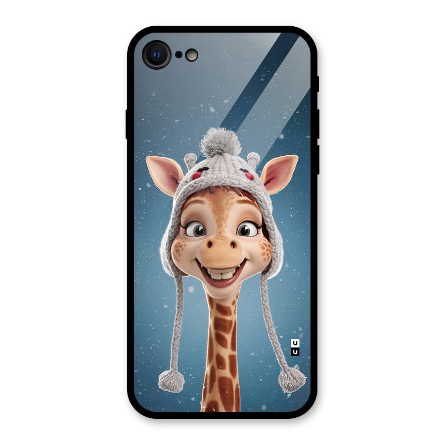 Funny Giraffe Glass Back Case for iPhone 7