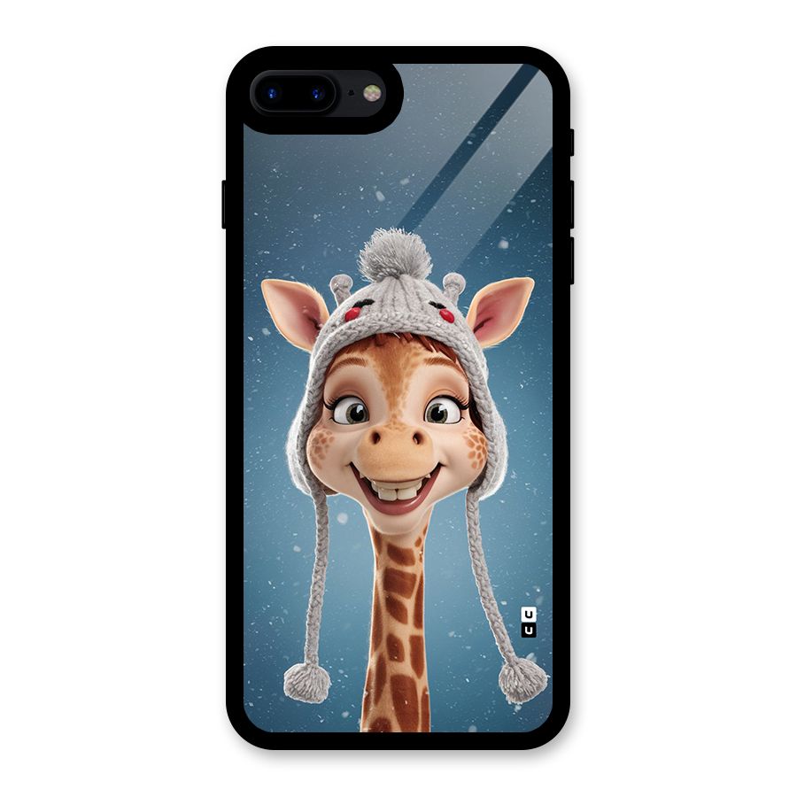Funny Giraffe Glass Back Case for iPhone 8 Plus