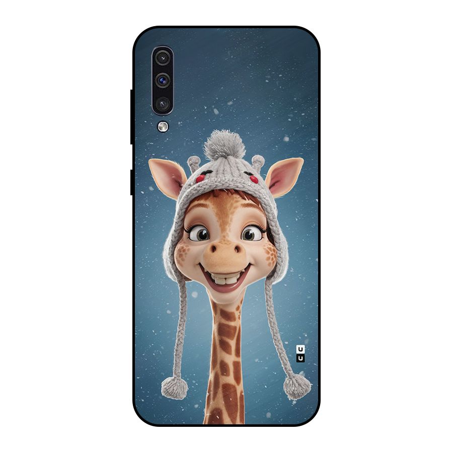 Funny Giraffe Metal Back Case for Galaxy A50s