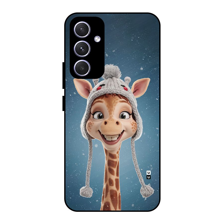 Funny Giraffe Metal Back Case for Galaxy A54