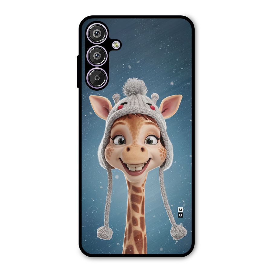 Funny Giraffe Metal Back Case for Galaxy M15