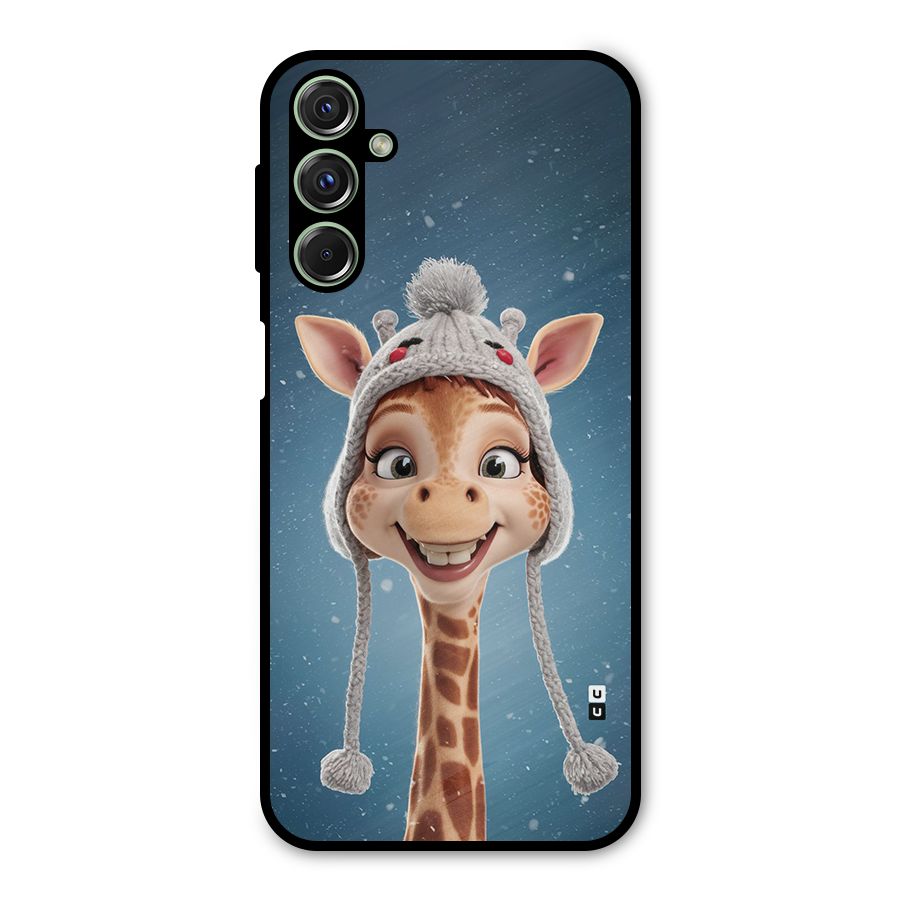 Funny Giraffe Metal Back Case for Galaxy M34