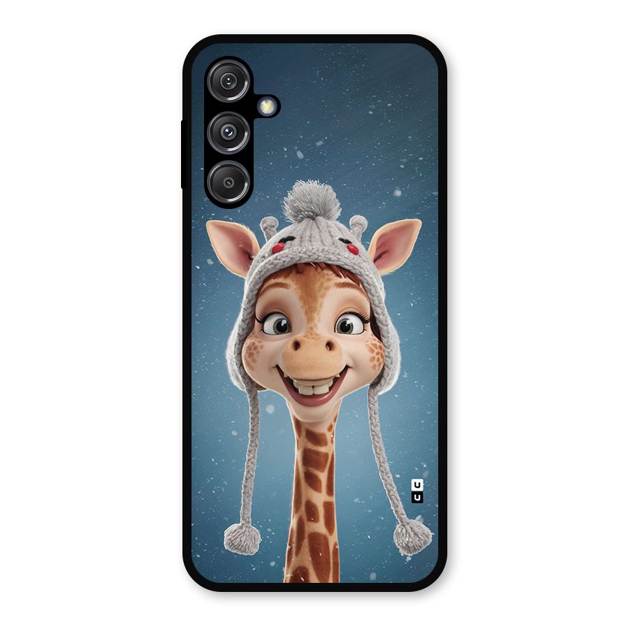 Funny Giraffe Metal Back Case for Galaxy M34 5G