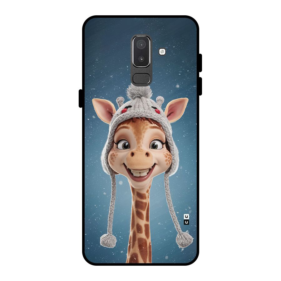 Funny Giraffe Metal Back Case for Galaxy On8 (2018)