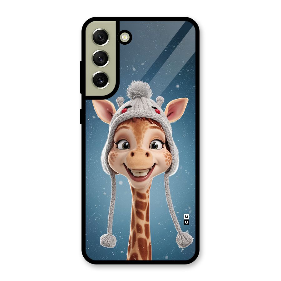 Funny Giraffe Metal Back Case for Galaxy S21 FE 5G (2023)