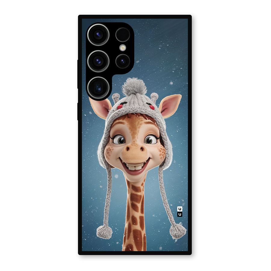 Funny Giraffe Metal Back Case for Galaxy S23 Ultra