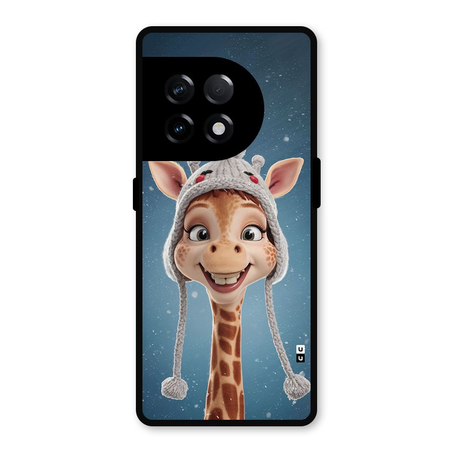 Funny Giraffe Metal Back Case for OnePlus 11R