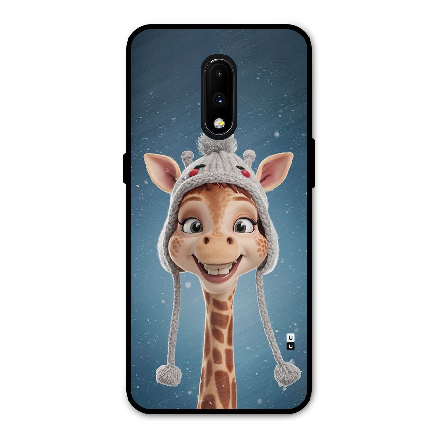 Funny Giraffe Metal Back Case for OnePlus 7