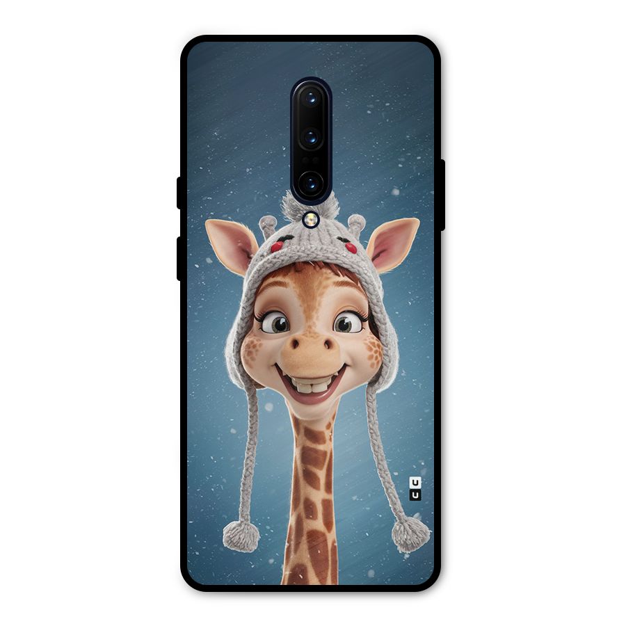 Funny Giraffe Metal Back Case for OnePlus 7 Pro