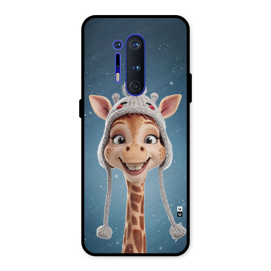 Funny Giraffe Metal Back Case for OnePlus 8 Pro