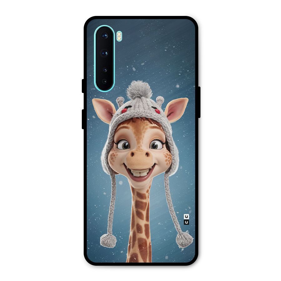 Funny Giraffe Metal Back Case for OnePlus Nord