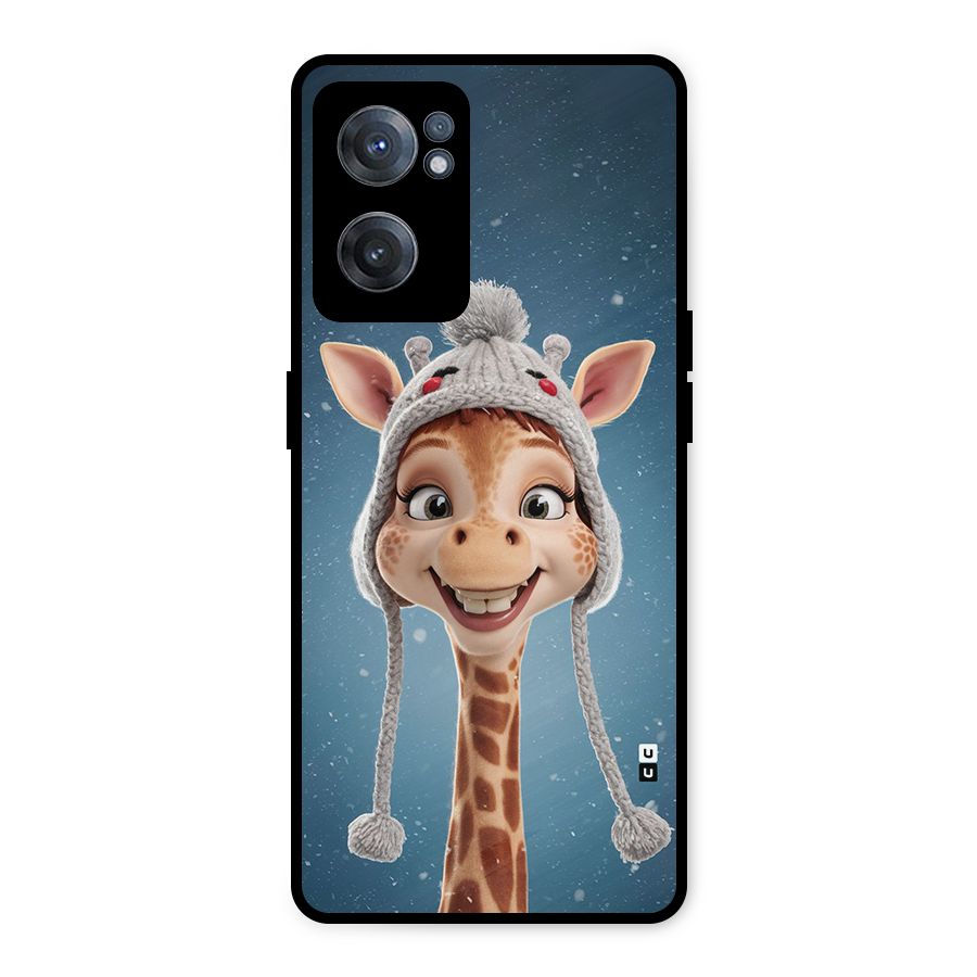 Funny Giraffe Metal Back Case for OnePlus Nord CE 2 5G