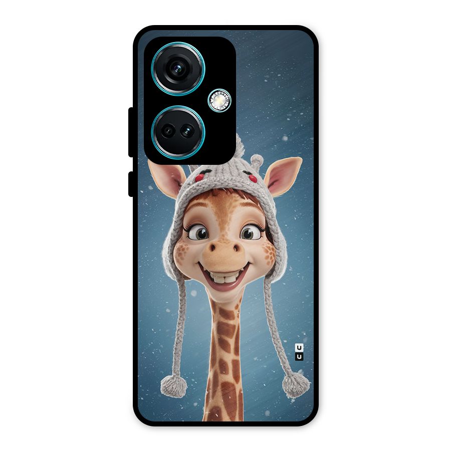 Funny Giraffe Metal Back Case for OnePlus Nord CE 3 5G