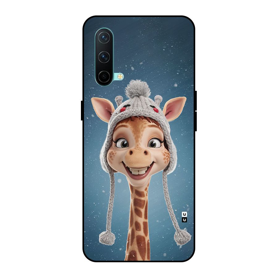 Funny Giraffe Metal Back Case for OnePlus Nord CE 5G