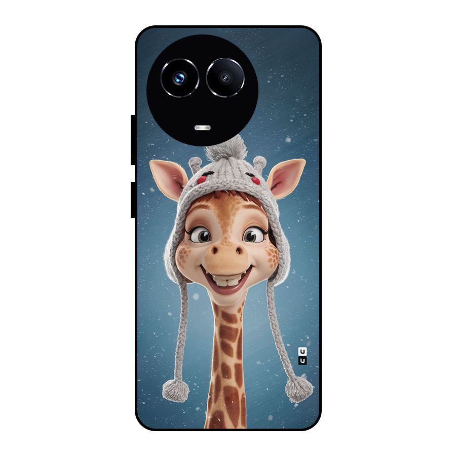 Funny Giraffe Metal Back Case for Realme 11 5G