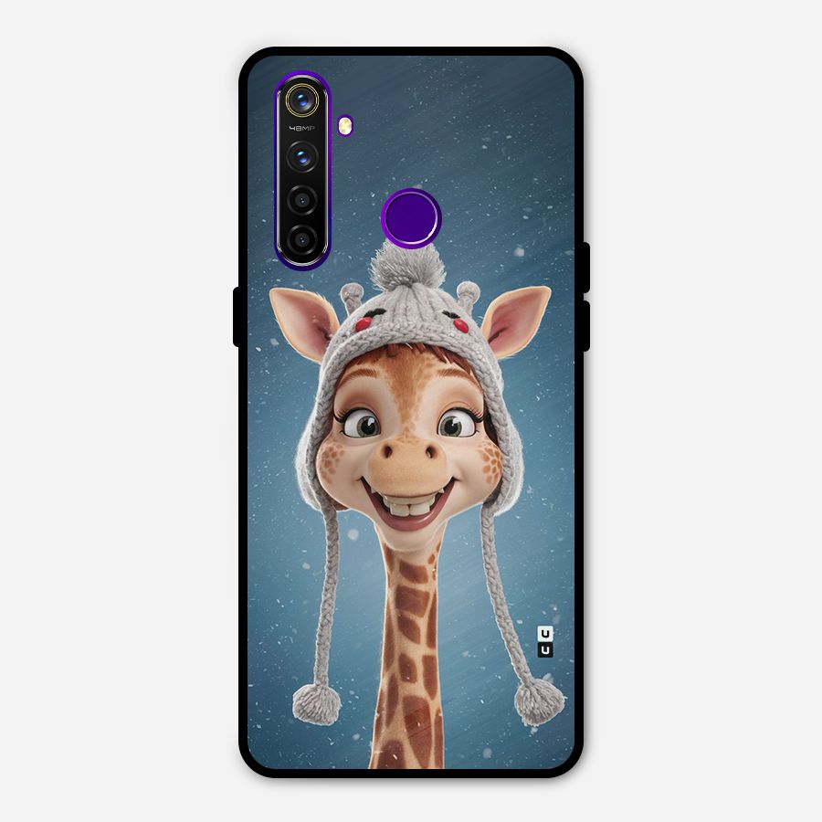 Funny Giraffe Metal Back Case for Realme 5 Pro