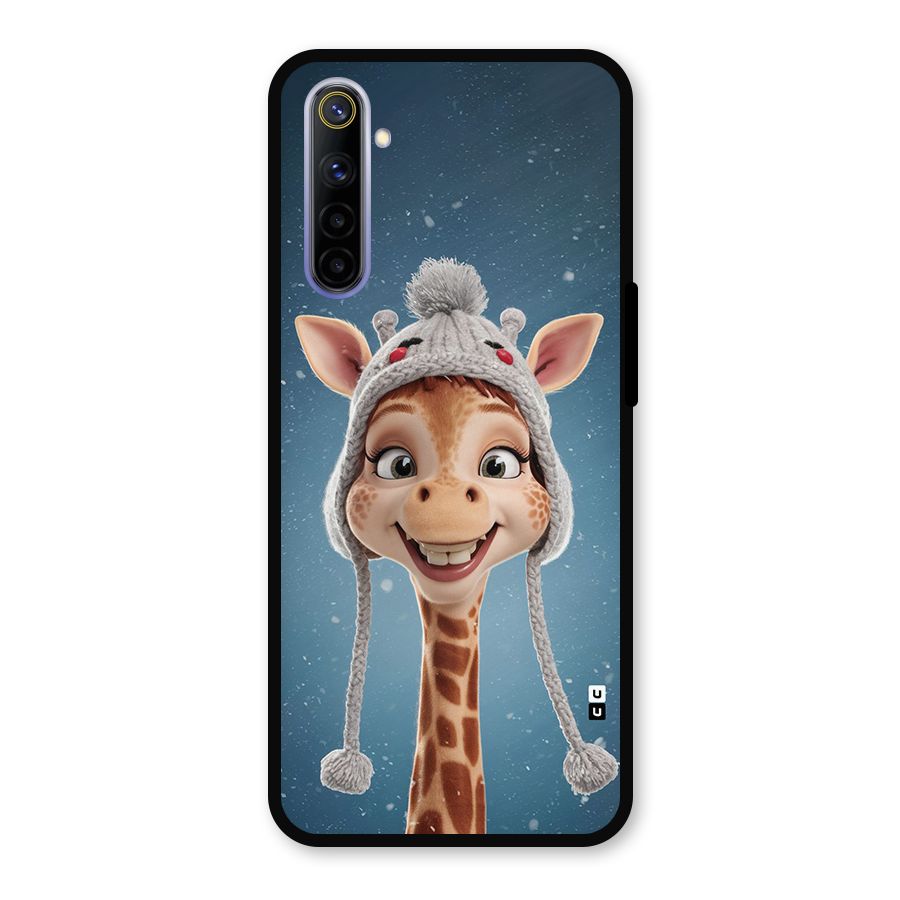 Funny Giraffe Metal Back Case for Realme 6i