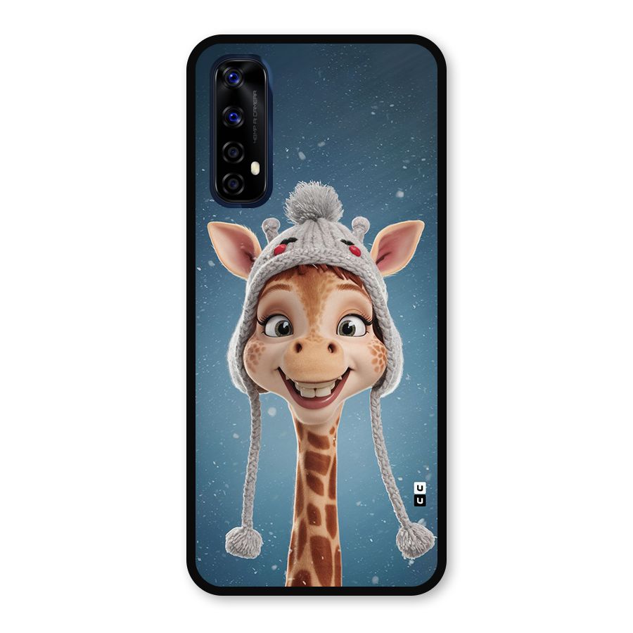 Funny Giraffe Metal Back Case for Realme 7