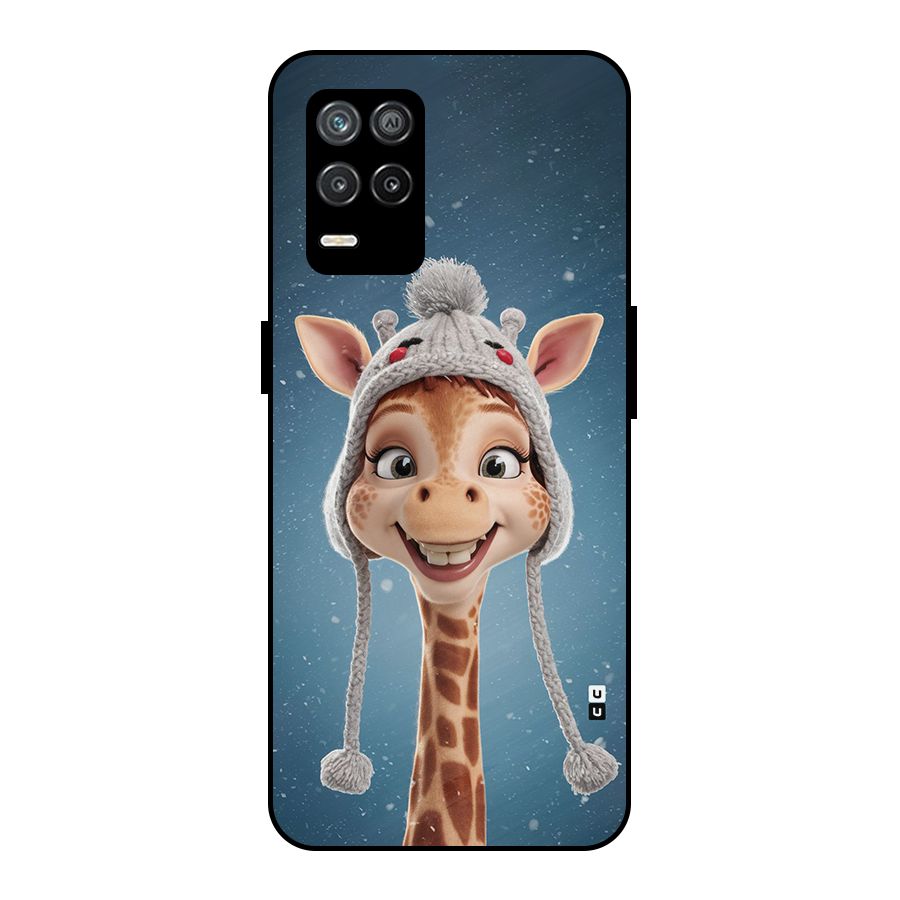 Funny Giraffe Metal Back Case for Realme 8s 5G