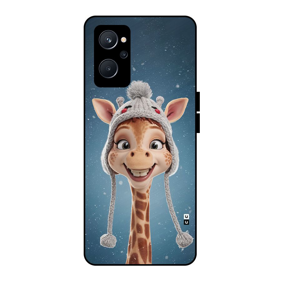 Funny Giraffe Metal Back Case for Realme 9i 5G