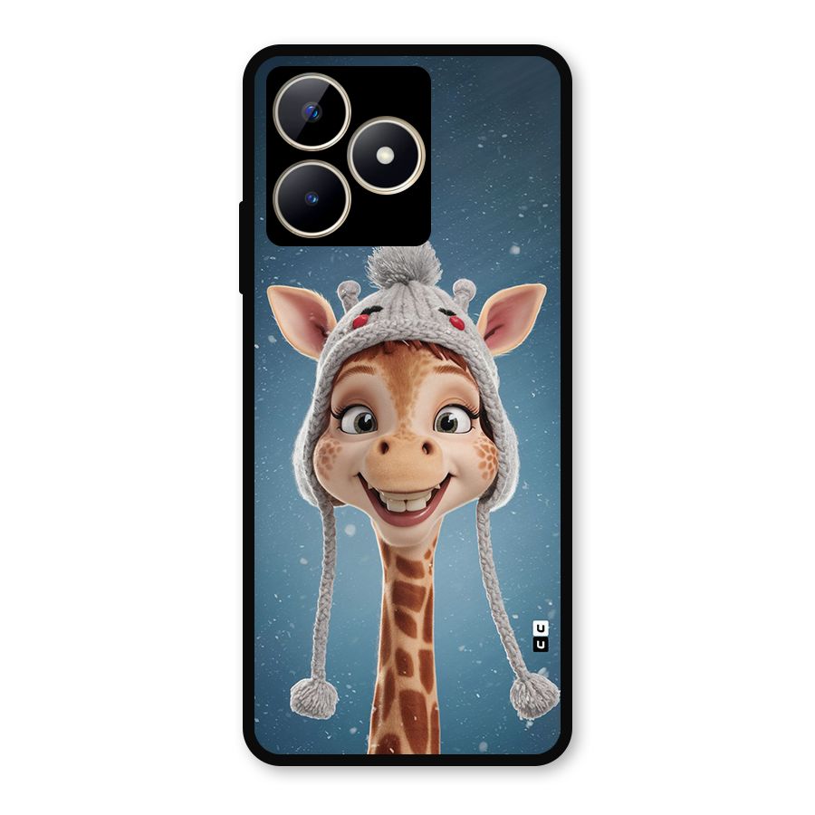 Funny Giraffe Metal Back Case for Realme C53