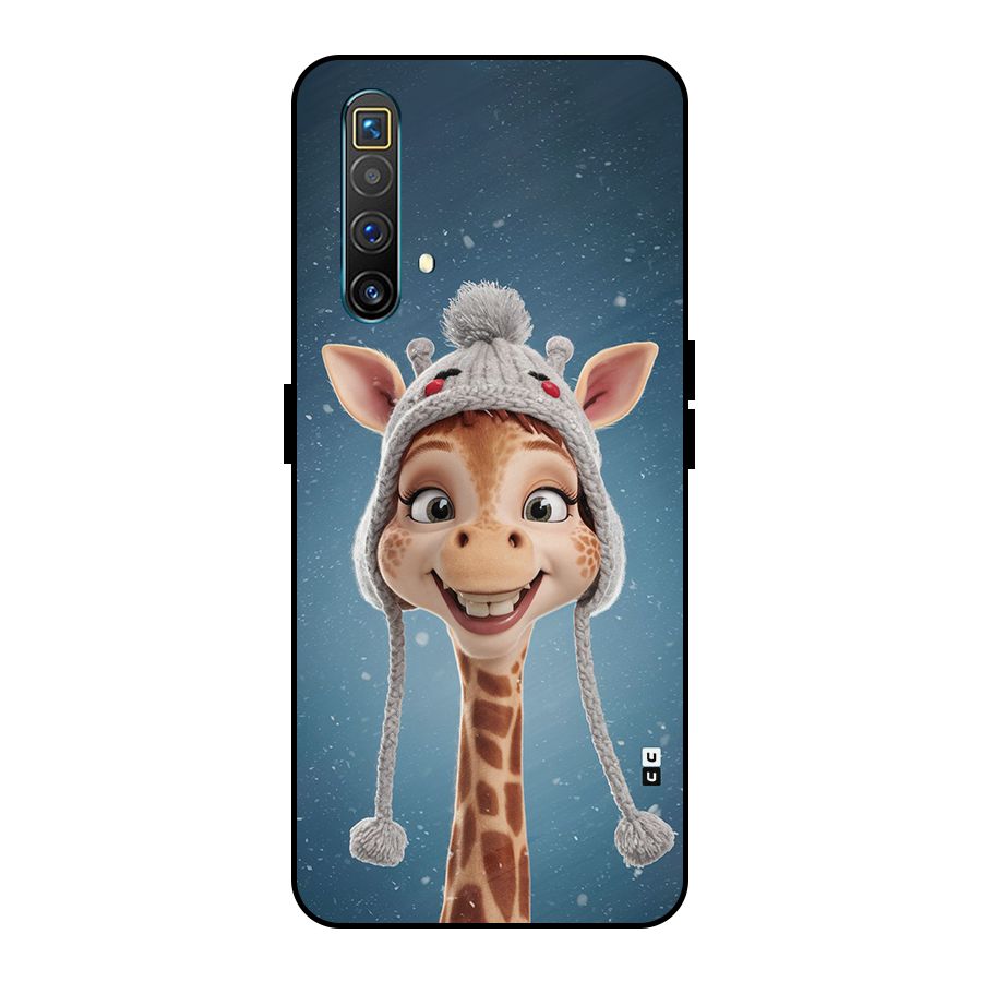 Funny Giraffe Metal Back Case for Realme X3