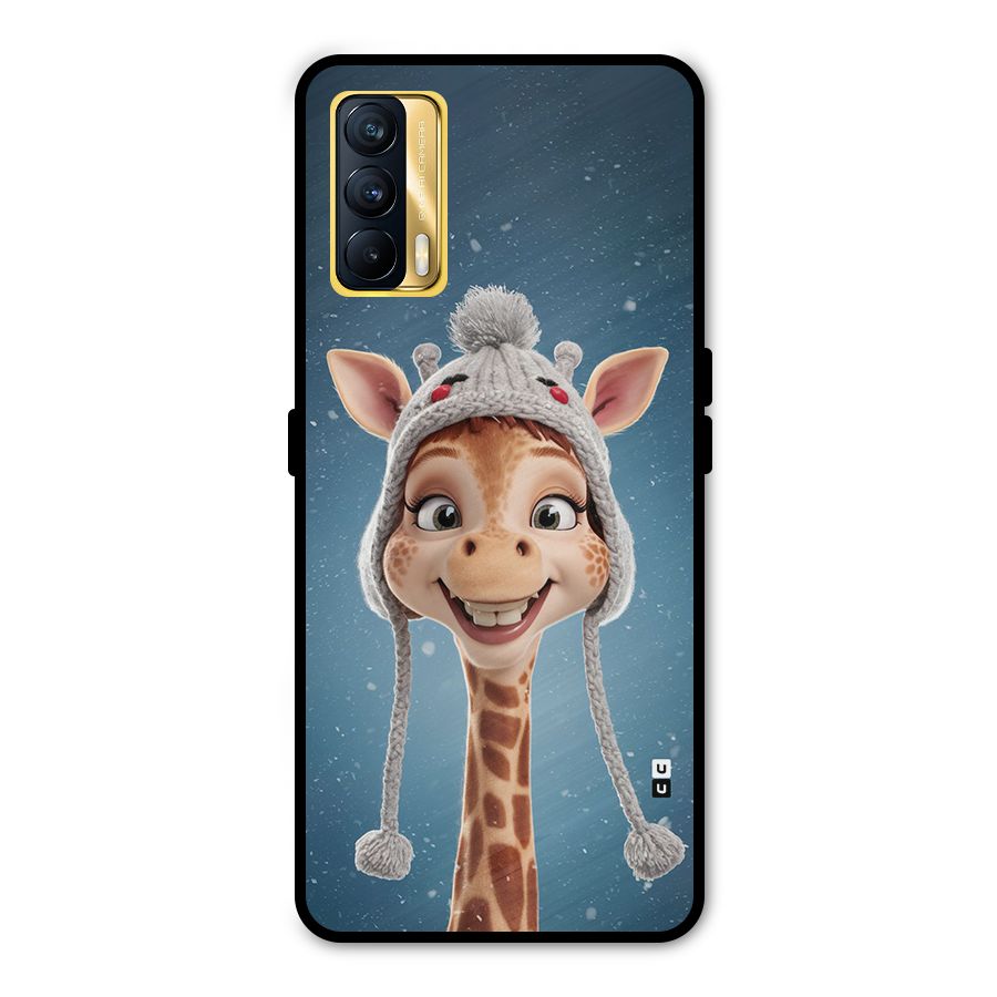 Funny Giraffe Metal Back Case for Realme X7