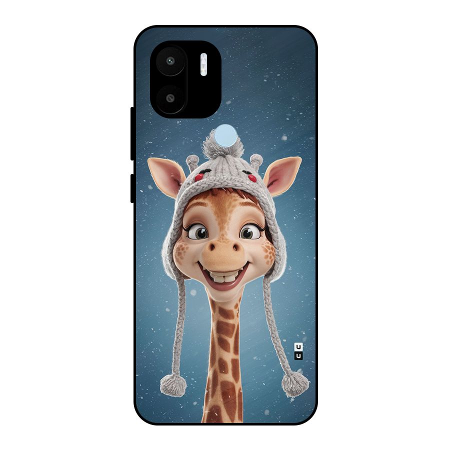 Funny Giraffe Metal Back Case for Redmi A1 Plus