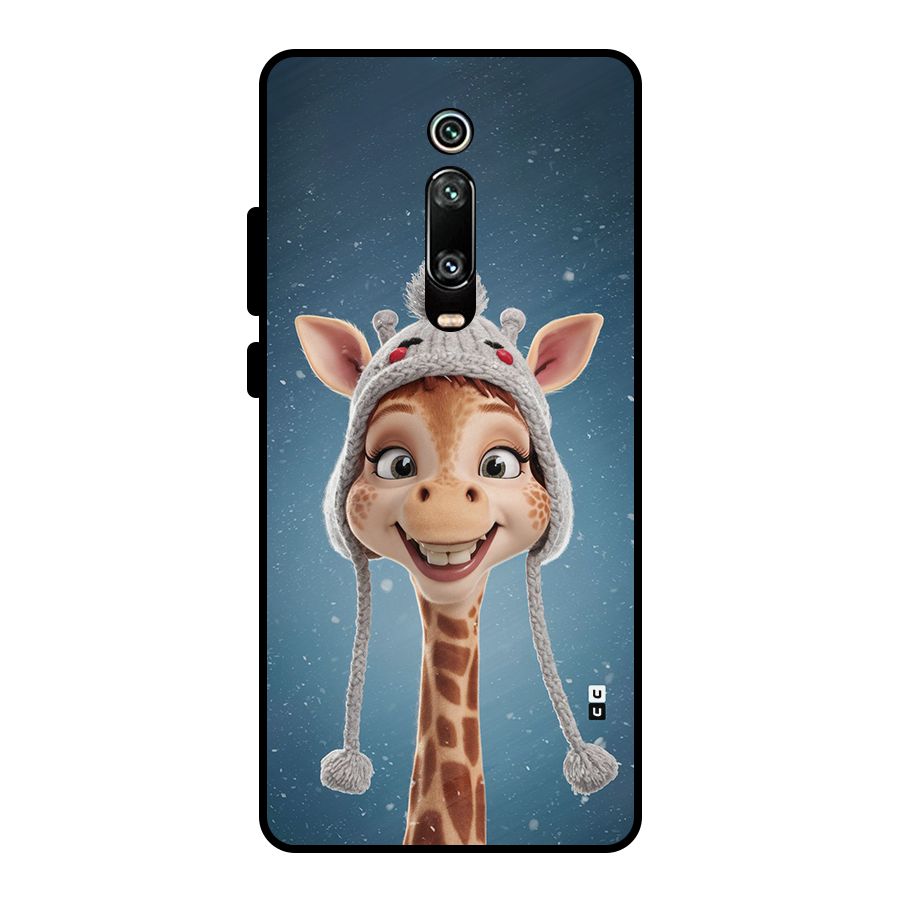 Funny Giraffe Metal Back Case for Redmi K20