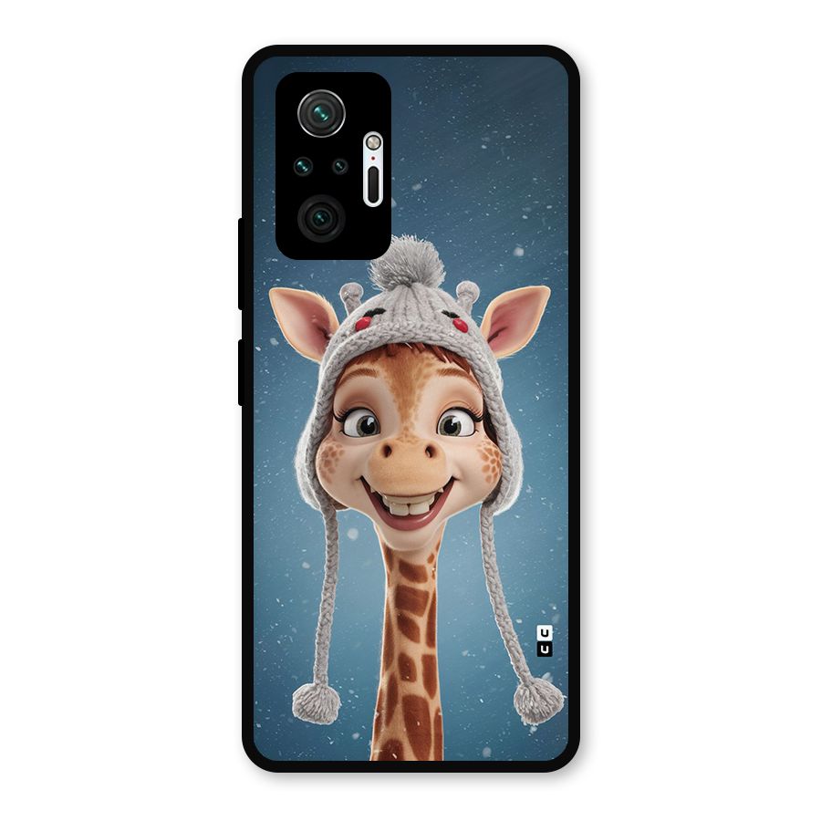 Funny Giraffe Metal Back Case for Redmi Note 10 Pro Max
