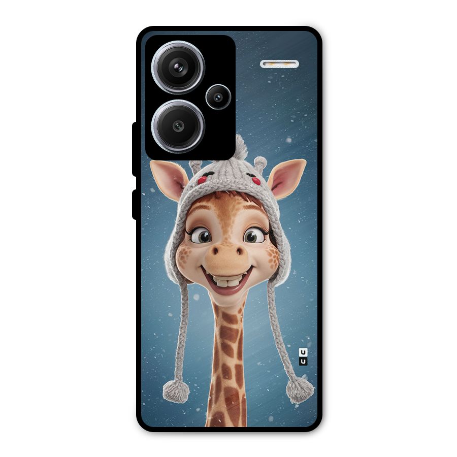 Funny Giraffe Metal Back Case for Redmi Note 13 Pro Plus