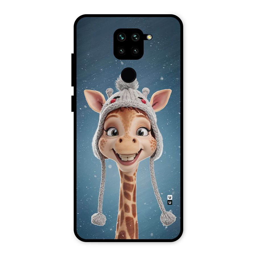 Funny Giraffe Metal Back Case for Redmi Note 9
