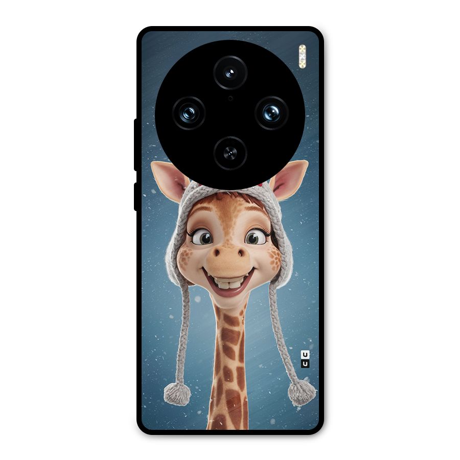 Funny Giraffe Metal Back Case for Vivo X100 Pro