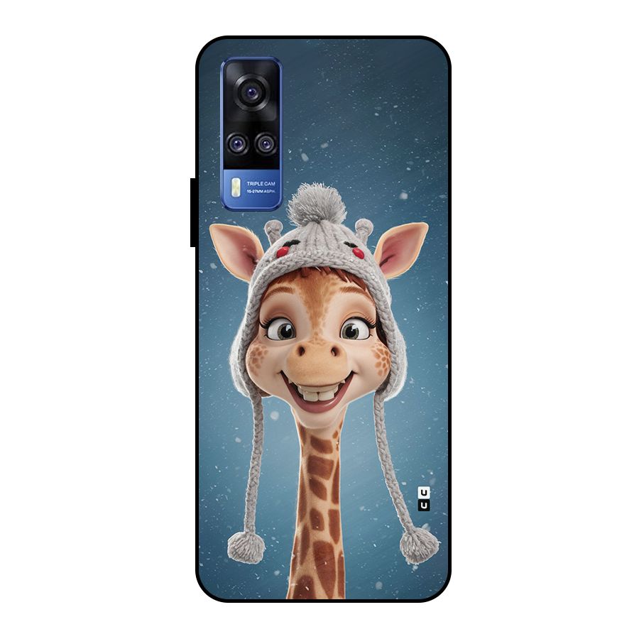 Funny Giraffe Metal Back Case for Vivo Y51
