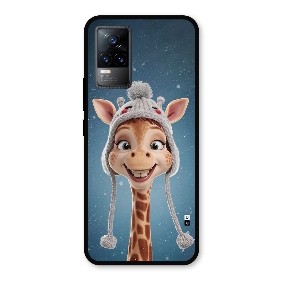 Funny Giraffe Metal Back Case for Vivo Y73