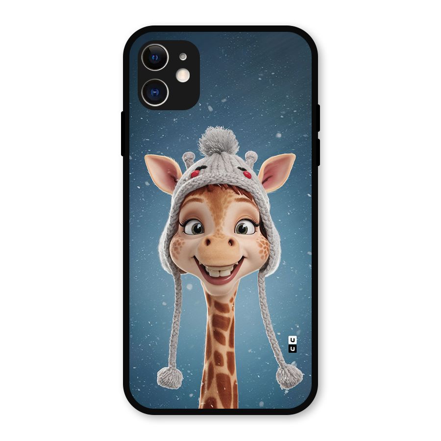 Funny Giraffe Metal Back Case for iPhone 11