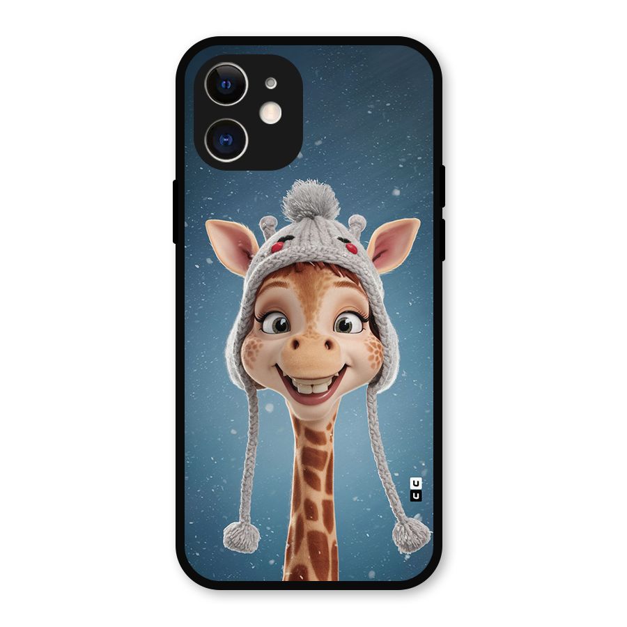 Funny Giraffe Metal Back Case for iPhone 12