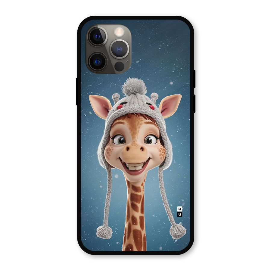 Funny Giraffe Metal Back Case for iPhone 12 Pro