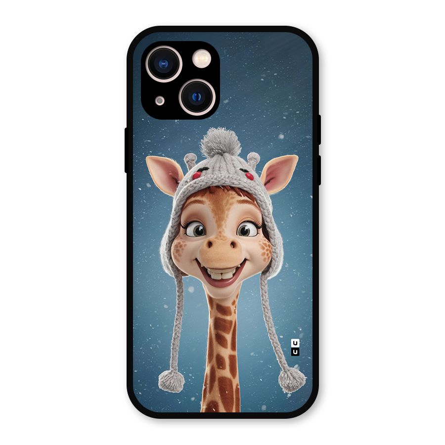 Funny Giraffe Metal Back Case for iPhone 13