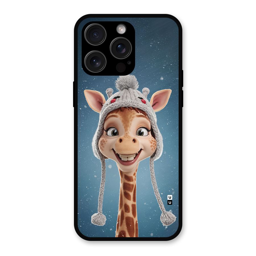 Funny Giraffe Metal Back Case for iPhone 15 Pro Max