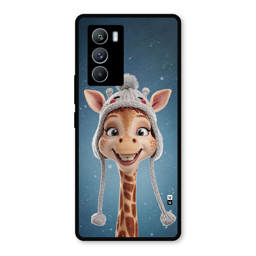 Funny Giraffe Metal Back Case for iQOO 9 SE