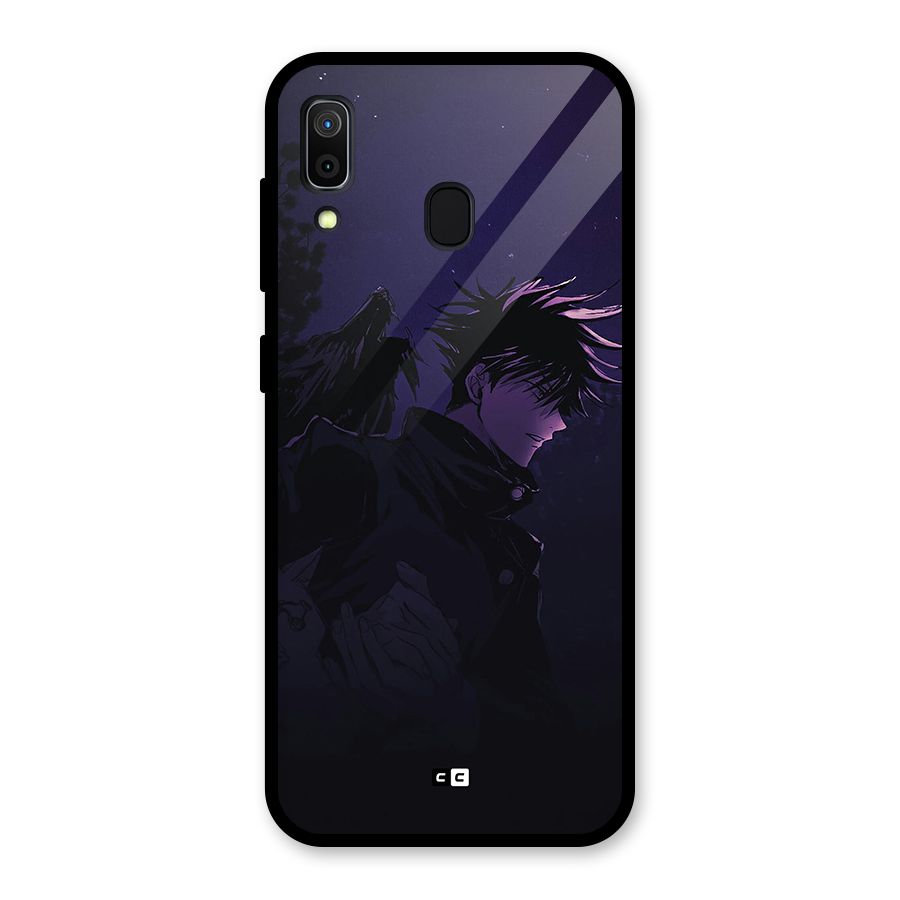 Fushiguro Demon Crows Glass Back Case for Galaxy A30