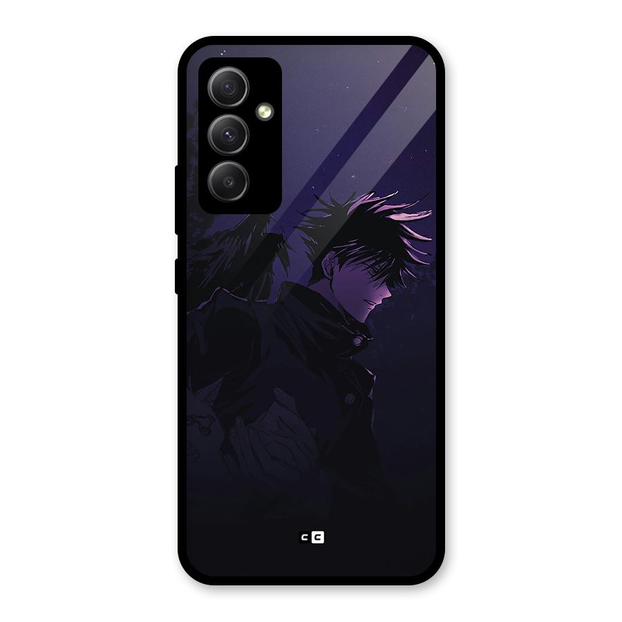 Fushiguro Demon Crows Glass Back Case for Galaxy A34