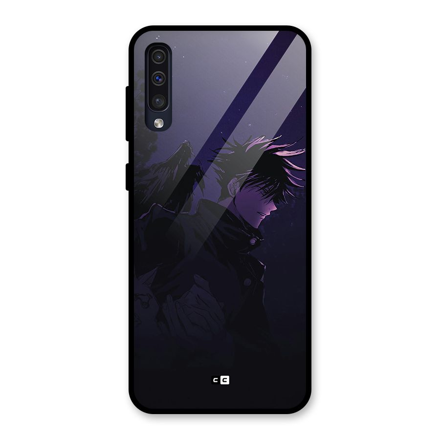 Fushiguro Demon Crows Glass Back Case for Galaxy A50