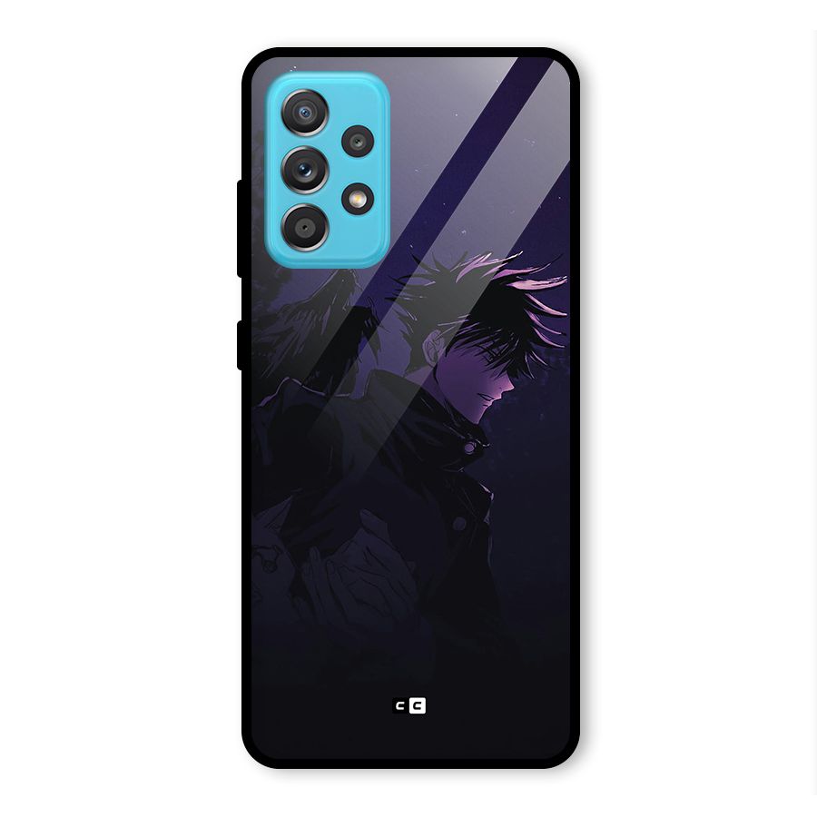Fushiguro Demon Crows Glass Back Case for Galaxy A52s 5G