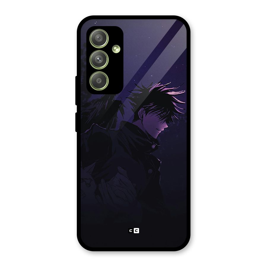 Fushiguro Demon Crows Glass Back Case for Galaxy A54