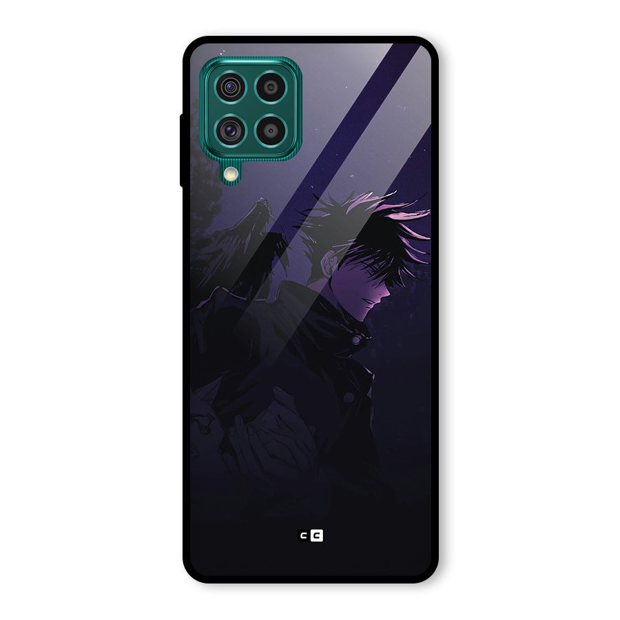 Fushiguro Demon Crows Glass Back Case for Galaxy F62
