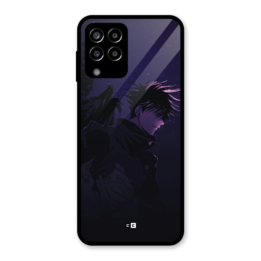 Fushiguro Demon Crows Glass Back Case for Galaxy M33